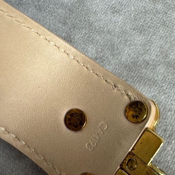 Louis Vuitton Save it Patent Leather Tan Bracelet - Picture 9 of 13